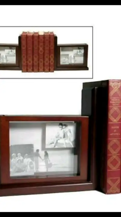 Pair of 3D Frame Bookends, View more