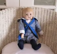 Antique 14" Baby Bokaye Sailor Boy Doll