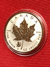 2016 Canada 1 oz Fine Silver Maple Leaf Monkey Privy $5 Coin BU