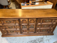 Free delivery used solid wood  dresser