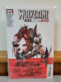 Wolverine 1 black white and blood high grade comic