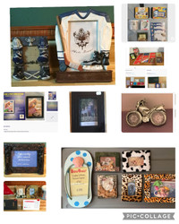 Lot mini albums photos, cadres divers (+ de 60 items pour $25)