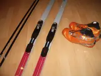 ski de fond  KARHU 190 cm + bottes 8-9 men / 9-10 US fem + poles
