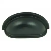 NEW Matte Black 3" Centre Cup/Bin Pull (Part number: cp1499-MB)