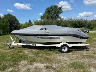 2003 SeaDoo Challenger 1800 with a Mercury 2 stroke (v6) 240hp Engine. Oil injection so no mixing ga...