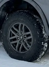 Ford Ranger Tremor Wheels and studded winter tires