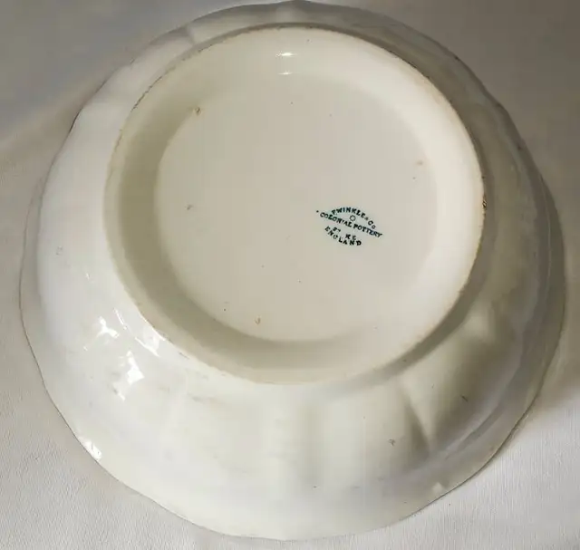 Winkle Stoke England Blue & White Glazed Pottery Chamber Set in Arts & Collectibles in London - Image 7