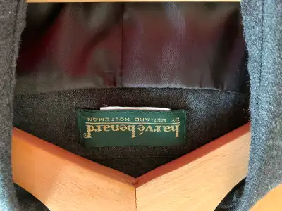 Grey ladies double breasted blazer, View more