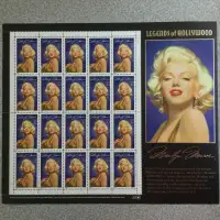 Marilyn Monroe US 32 cent STAMP SHEET Legends of Hollywood 1995