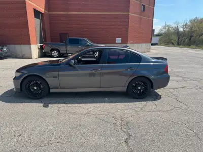 Up for sale is a nice gray on black interior Bmw 335i rear wheel drive the car has BMS intake VRSF D...
