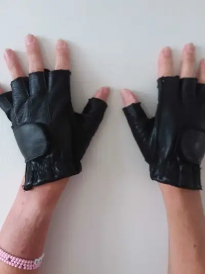 Women's Motorcycle Fingerless Gloves, View more