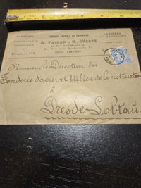 1896 Belgium postal cover, great cindition, clear postmark
