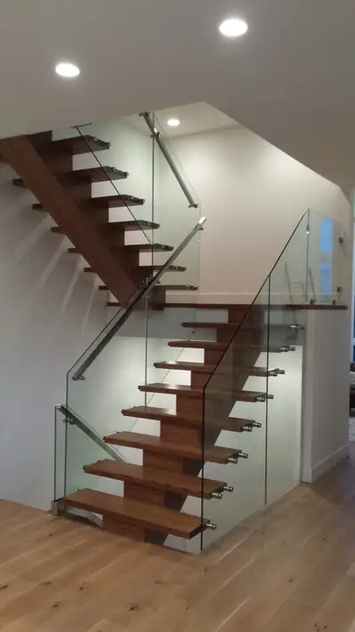 Interior and exterior glass railings, View more