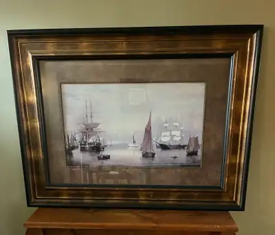 Ren-Wil Framed print of Boston Harbour  by Fitz Henry Lane, View more