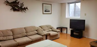 Yonge & Steeles: Basement apt 2bdr, Furnished $1800 from June 1 * 2 bedrooms: one large bedroom with...
