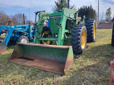 Used John Deere tractor. Features a front-end loader. 1600 hours on the clock. located in Carp, on.