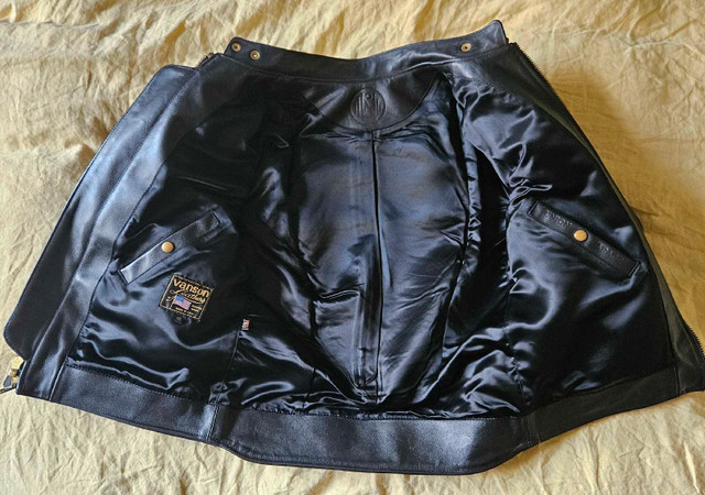 Blouson moto cuir UNION GARAGE V7 de Vanson leather dans Hommes  à Longueuil/Rive Sud - Image 2