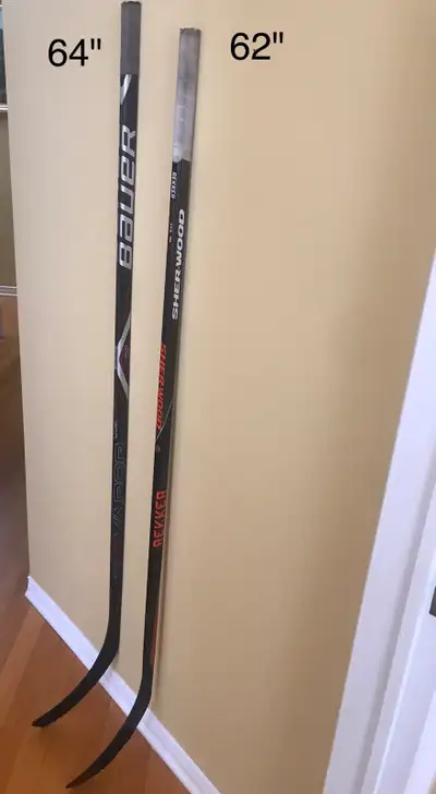 Hockey sticks Bauer X900(64"), Rekker EK60(62") left-hand, View more