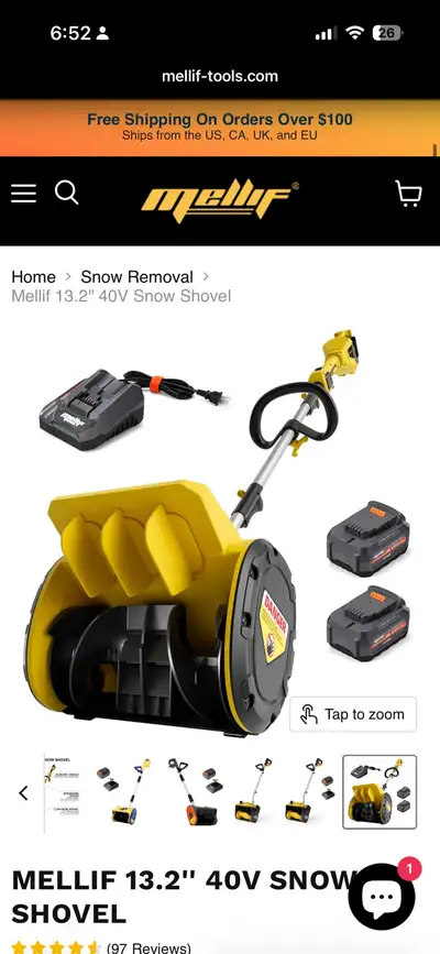 Mellif Snow Shovel, View more