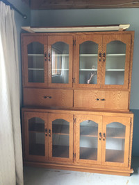 Hand crafted china cabinet 