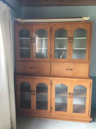 Hand crafted china cabinet, View more