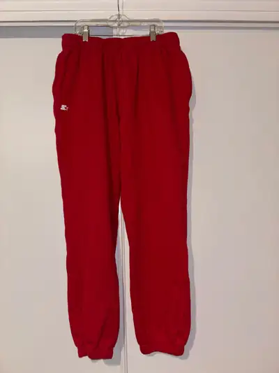 red sweatpants (men’s size large), View more