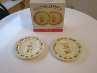 2 Tea Time Plates--Never Used--Puss N Boots