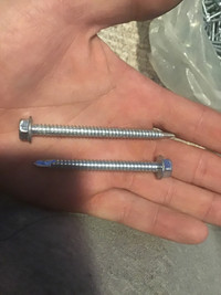 Self Tapping screws 3/8 hex head 2.5” & 3” 1000pc roughly