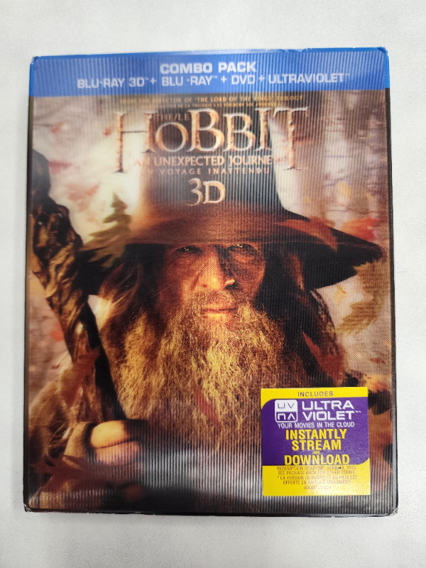 The Hobbit An Unexpected Journey 3D Blu-Ray/Blu-Ray/DVD Combo in CDs, DVDs & Blu-ray in Summerside