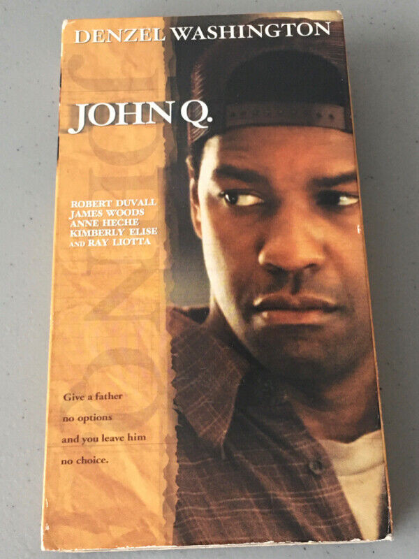 John Q Movie VHS Video Cassette dans CD, DVD et Blu-ray  à Ville de Montréal