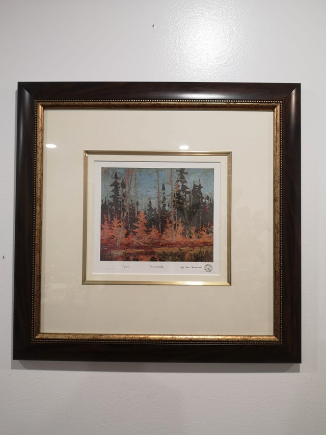 Tom Thomson - Tamaracks, Group of Seven, Limited Edition, Framed in Arts & Collectibles in Oshawa / Durham Region