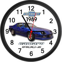 1989 Chevrolet Camaro IROC-Z (Dark Blue) Custom Wall Clock - New