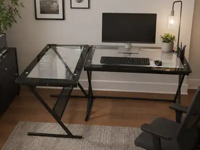 tempered glass table/desk, View more