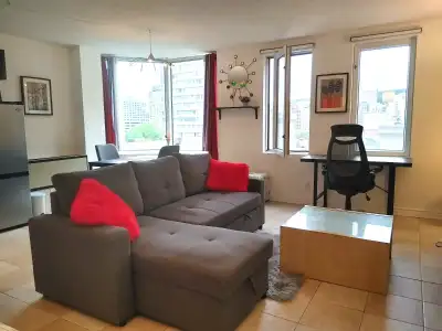 Spacious Studio 500sf in Downtown Montreal with all utilities included (heat, a/c, hot water & elect...