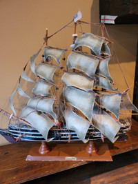 Antique model ship