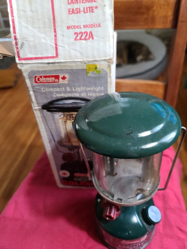 Coleman 222a camping lantern 09/88