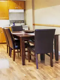 Solid wood table with 4 chairs 