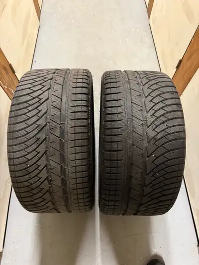 2 Michelin Pilot Alpin PA4 Winter tires. Tread depth is 8/32". Used for one season. Prefer pick up b...