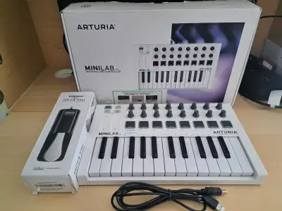 Arturia MiniLab MkII – USB MIDI Controller w/Sustain Pedal, View more