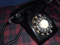 Black Rotary Dial Telephone - Northern Electric, OPIS