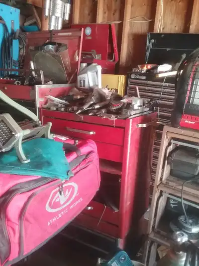 I have stuff for sale, what are you looking for? Call or text April 306 580 9461. Wench, table saw,...