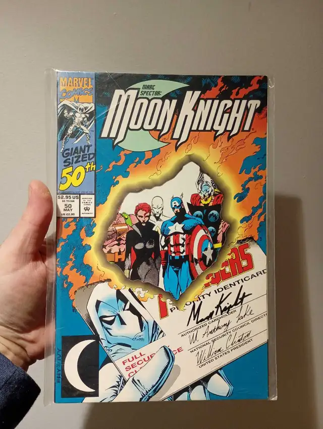 Marc Spector Moon Knight #50 Die-Cut Marvel Comics May 1993