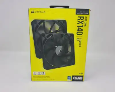 Corsair iCUE LINK RX140 Starter Kit 140mm (Twin Pack) NEW SEALED, View more