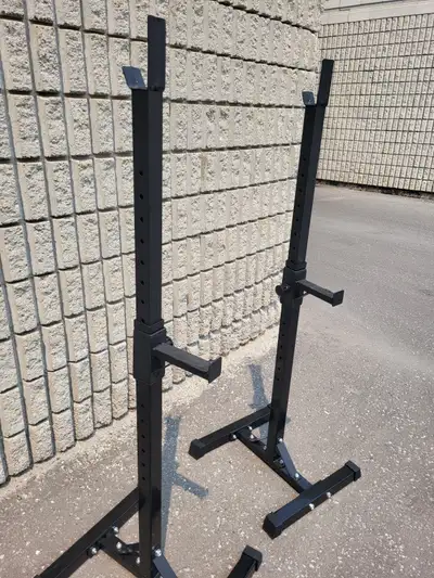 Adjustable Squat Rack Pair – Heavy-Duty Steel, View more