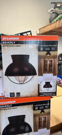 Sylvania beverly matte black finish light 10 inch diameter