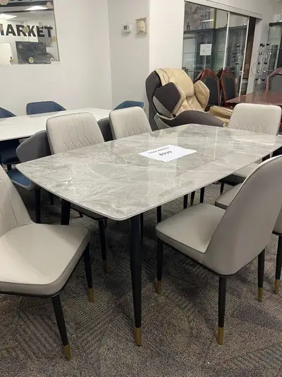 Must Go Asap - Marble Dining Table Set is on Sale, View more