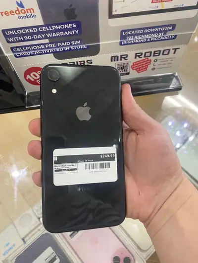 iPhone XR – 64GB – Black – 93% Battery – Excellent – Mr Robot, View more