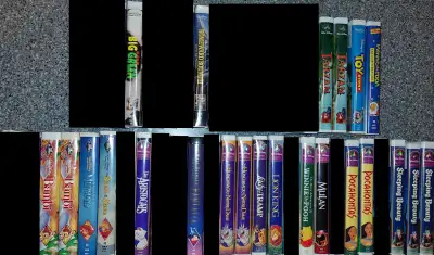 23 Disney VHS tapes (includes Black Diamond), View more