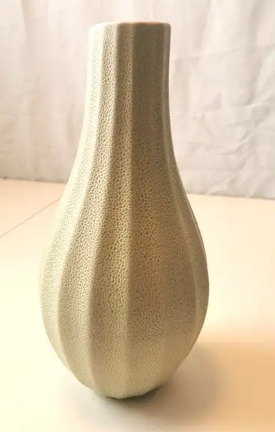 Vietnamese Unique Contoured Vase Vintage Large, View more