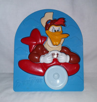 Vintage 80's Duck Tale Disney 3D Plastic Tray Picture Puzzle